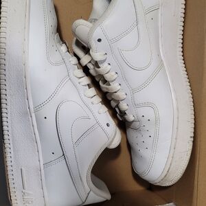 Nike Men's All-White Low-Top Athletic Sneakers